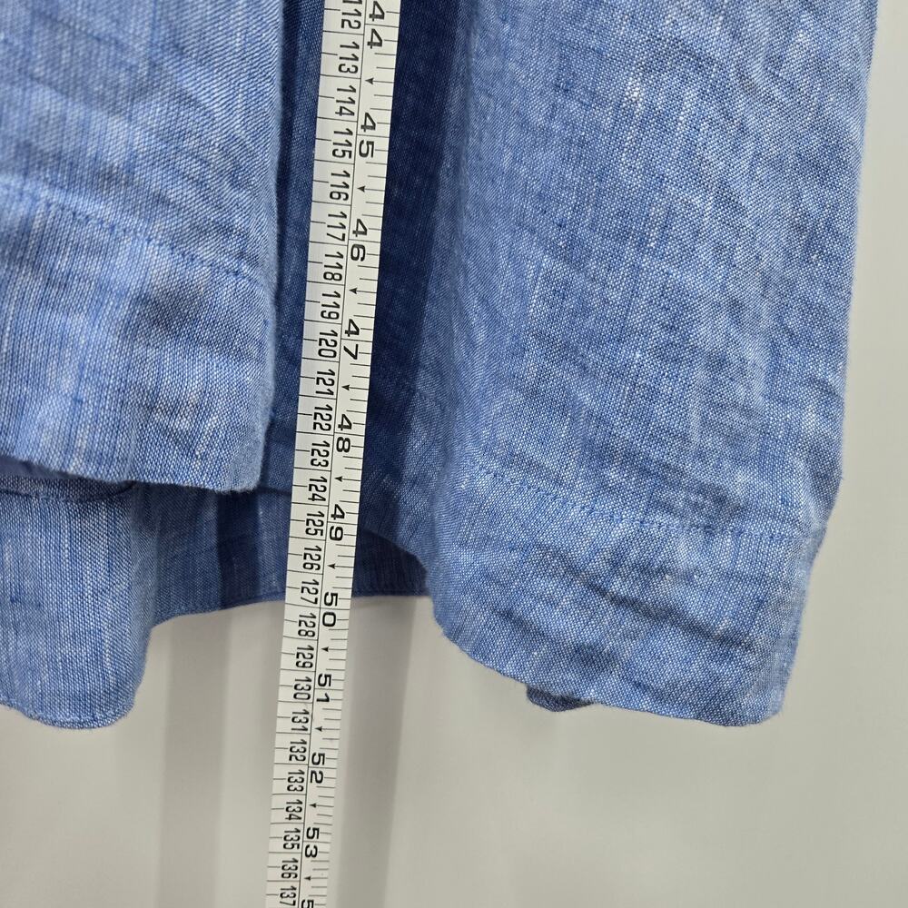 Talbots Coastal Quiet Luxury Timeless Lagenlook Old Money Linen Midi Dress 16W - Picture 12 of 12
